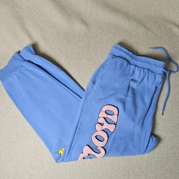 Pink Floyd Sweatpants joggers Unisex Blue Size L 36/38 Wish You Were Here - Picture 8 of 9